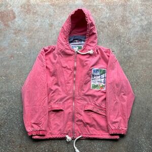 Vintage Jonathan Stone Native Waves Pink Hooded Jacket XL Sunland Vanilla Shops